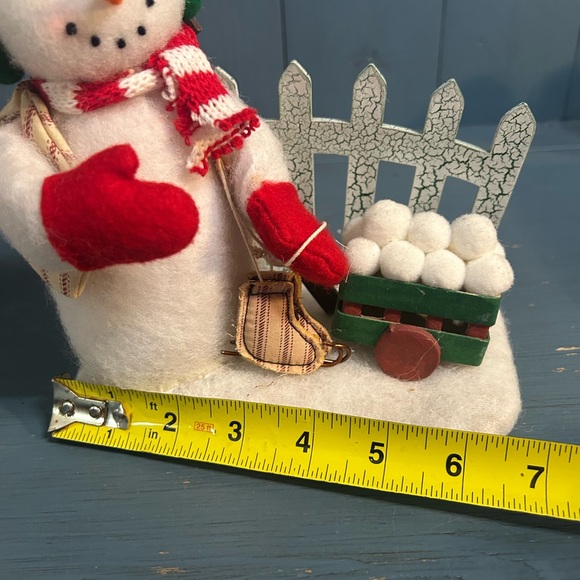 Cheerful Snowman with Red and Green Accents - Picture 8 of 11